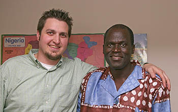 Andy Silk with Kenyan CRM Leader